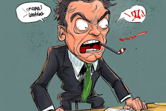 draw satire, editorial or political cartoons for you