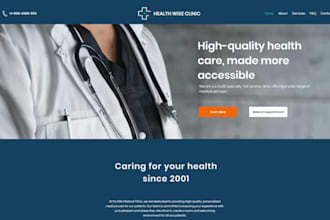 design, redesign medical website, healthcare, homecare, hospital therapy website