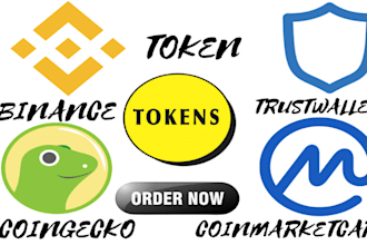 list your token and coin on coinmarketcap or coingecko