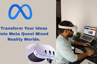 develop ar VR or mixed reality app or game for meta quest