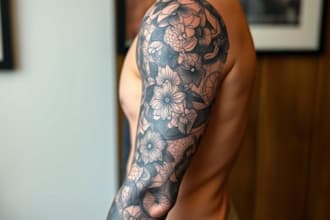 totally hand draw a custom tattoo sleeve design for you