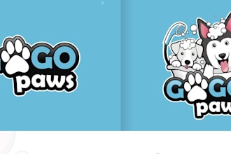 design a modern cat, dog, or pet logo for your animal brand