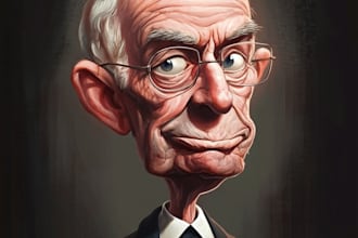draw political cartoon character and caricature