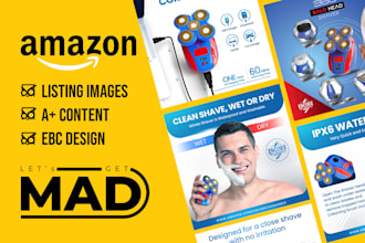 do amazon a plus content design, ebc design, and listing images