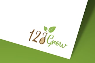 design modern custom agriculture landscape logo for your farm