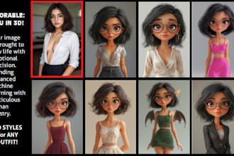 create your original character in 3d style