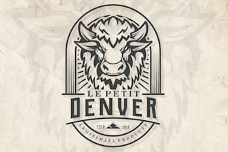 design a retro vintage survival team or adventure logo