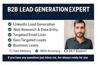provide tailored b2b lead lists, cold calling lists, and cold email contact list