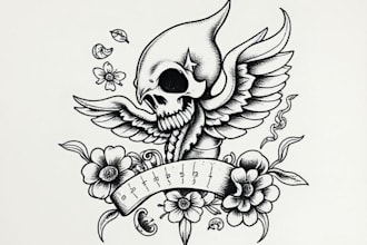 do an old school tattoo contact me before making an order