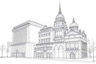 draw architectural sketches for building