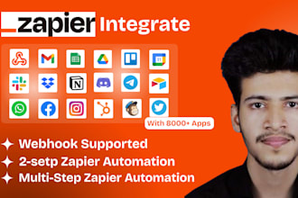 set up zapier webhook, integration, hubspot automation expert