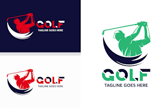 design a unique golf logo with original concept