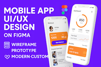 do mobie app ui ux design ui  wireframe mockup prototype ios andriod on figma
