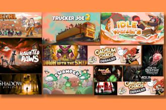 design custom steam capsule graphics and full store page art