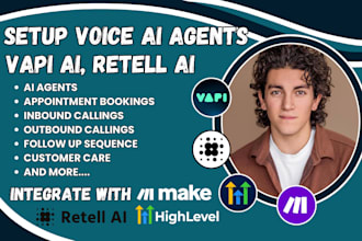 setup vapi ai, retell ai integrate with make com, ai agent, ai voice agent, vapi