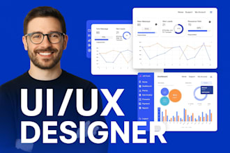 create website, dashboard, mobile app UI UX design using figma, adobe xd
