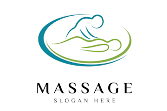design a unique massage therapy logo with original concept