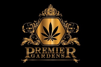 design a unique modern cannabis logo