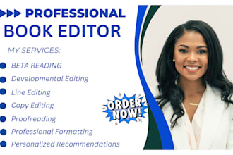 beta read, proofread, developmental, line, copy edit your manuscript