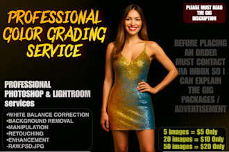 professionally color grade your photos for cinematic and vibrant looks