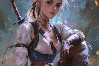 draw your dnd or ttrpg fantasy character art or token