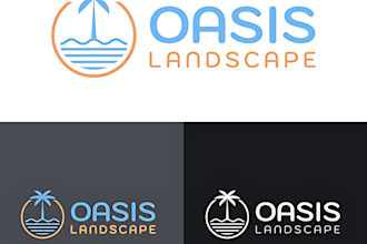 do realistic landscaping, tree, lawn care logo with my own creative thinking