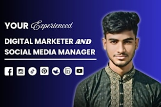 be your monthly digital marketing specialist and social media manager