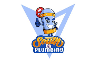 design amazing south by plumbing logo