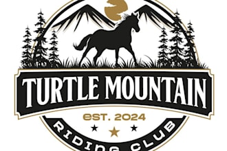design a awesome vintage horse logo with fastest delivery