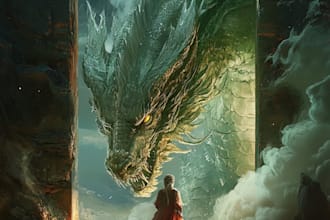 design stunning fantasy book cover art book design, e book cover design