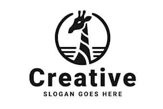 design exclusive giraffe logo