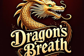 design high quality vintage dragon logo with unlimited revision