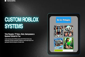 create custom roblox scripts and systems for your game
