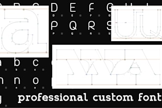 make a professional custom font with latin, cyrillic and armenian letters