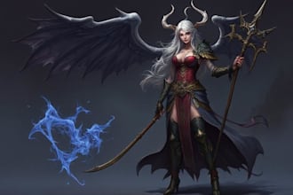 draw original fantasy characters, concept art, fanart