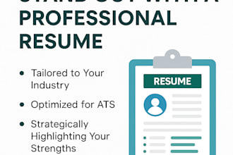write a modern, ats friendly resume and cover letter that stands out