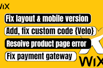 fix and troubleshoot any wix website issue bug or mobile responsiveness problem