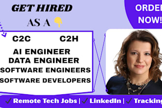 help you get hired as c2c net developer ai engineer data engineer remote usajob
