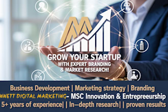 create strategic business plans, market research, and branding reports