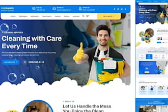 commercial cleaning, janitorial, office, home, residential cleaning website
