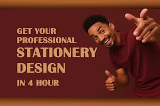 do professional modern business card or visiting card design in 4 hour