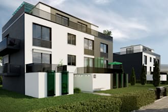 classic home tour exterior, vray kitchen design, villa render, 3d kitchen design