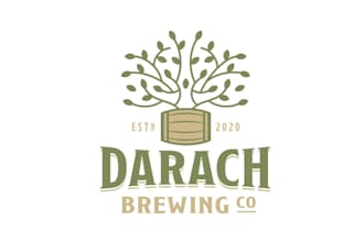 create a custom modern brewery beer logo design