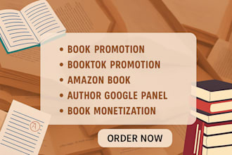 promote book or ebook via author google panel, book promotion, amazon, booktok