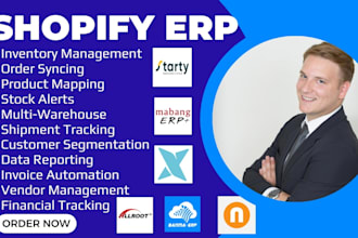 setup shopify erp starty allroot mabangerp3 banmaerp wherefour xorosoft notia