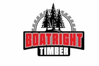 design awesome modern timber logo for your brand