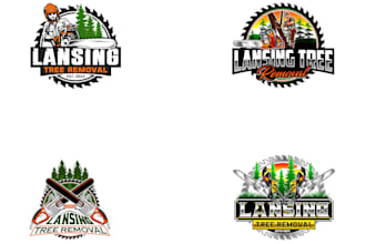 design gorgeous tree removal logo with free vector files