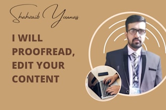 proofread, edit, paraphrase and humanize your content