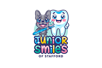 create a mascot custom fun dental clinic logo design