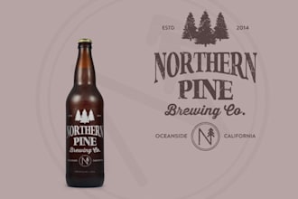 create a vintage custom brewery beer bar logo design